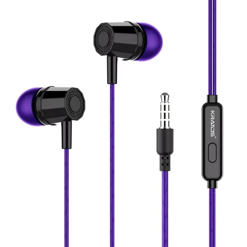 Image of Kratos E02 Purple Wired Earphones