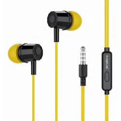 Kratos E02 Yellow Wired Earphones