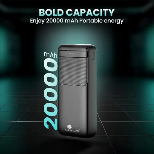 Image of Kratos Legend Champ Power Bank 20000mAH, Fast Charging 22.5W, Triple Output 