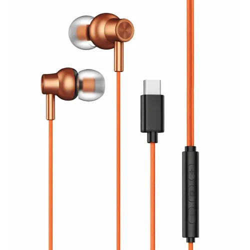 Image of Kratos Tune V6 C Type Earphones Wired, Deep Bass Drivers Earphone, Inline Control Type c Headphones with Mic, Comfort Fi
