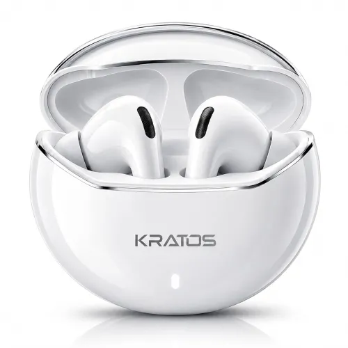 Image of Kratos TW02 Ear Buds Wireless with 60H Playtime, Noise Isolation & Clear Calls, Bluetooth Earbuds with Voice Assistant, 
