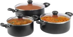 Kreme Casserole 2.5L + 3.5L + 4.5L Cookware Set
