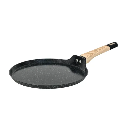 Image of Kreme Ceracook 28cm granite ceramic flat tawa.