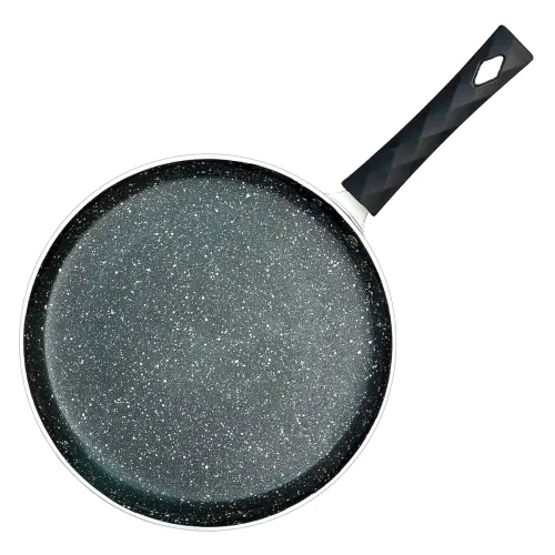 Image of Kreme Petals Aluminium Non-Stick Dosa Tawa | Granite Finish | Gas and Induction Compatible | PFOA Free | High Temperatur