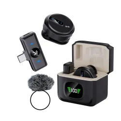 Kreo GoRec DOTS Ultra-Light Wireless Mic for YouTube, Vlogging & Mobile Content, Bluetooth Microphone for Youtubers