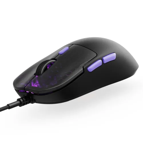 Image of Kreo Harpy Gaming Mouse Wired, 55g Ultra-Lightweight Mouse, Customizable RGB Mouse for Laptop Gaming, Mouse for Pc, 1000
