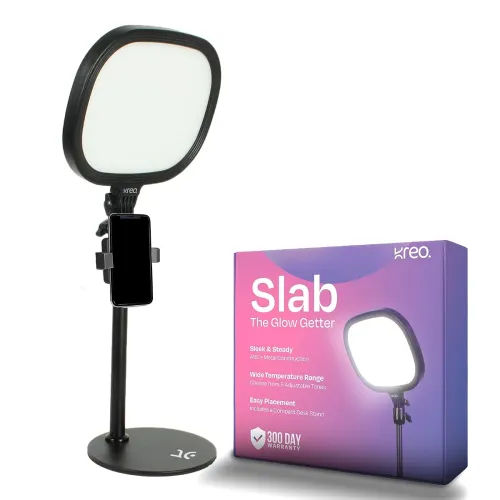 Image of Kreo Slab Adjustable LED Video Light with Stand, 1455 Lumens