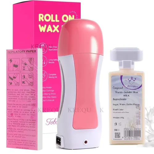 Image of KREQU Wax Roller Machine Kit with Wax Heater & 30 Strips