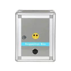 KREVIA Plastic Wall-mounted Suggestion Box with Lock | Complaint Storage Container for Voting,