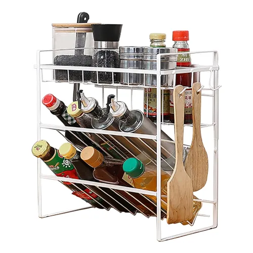 Image of Krevia Spice Rack Organizer | 3-Tier Seasoning Countertop Shelf 