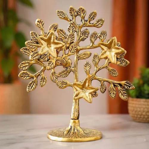Image of KridayKraft Metal Kalpavriksha Tree Showpiece 