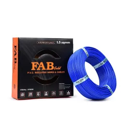 KRIPA 1.5 Sqmm FR PVC Insulated CCA Copper Wire | 90 Meter Single Core Multistrand House Cable | Flame Retardant | Gauge