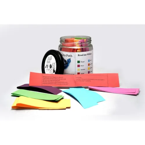 Image of Krishna Inspirational Gita Shlok Jar Gita Path Mood-Based Daily Wisdom for Emotional Healing