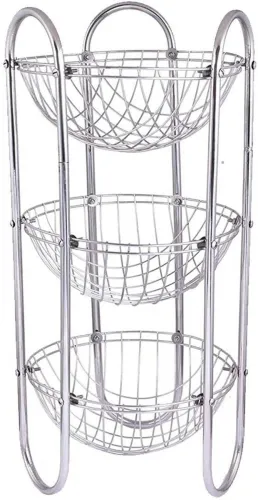 Image of KRISHNA Stainless Steel Vegetable Basket Stand