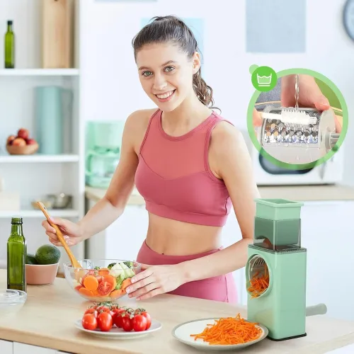 Image of KRISHNPRIYA Multipurpose Vegetable Chopper Cutter 3 in 1 Mandoline Slicer