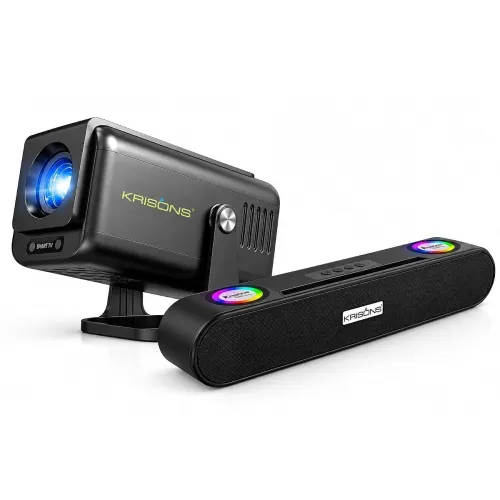 Image of Krisons-Zytel 002 Smart Android Projector with Free 20 Watts SoundBar
