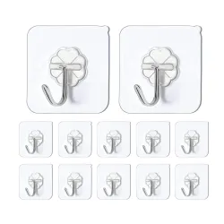KROYWEN Photo Frame Hooks for Wall Without Drilling, 10 Pack 