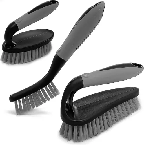 Image of KROYWEN Scrub Brush Cleaning Set Durable Bristles Pack 3