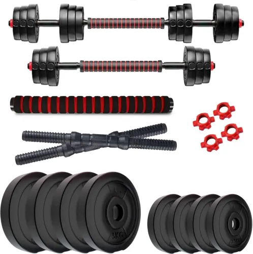 Image of KRX 3 in 1 Convertible 30 Kg PVC Adjustable Dumbbell (30 kg)