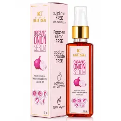 KT Professional Organic Onion Leave-In Hair Serum | Reduce Hair Fall, Strengthen Roots, Promote Growth | Lightweight & Non-Greasy | Safe for long-term daily use | 100ML
