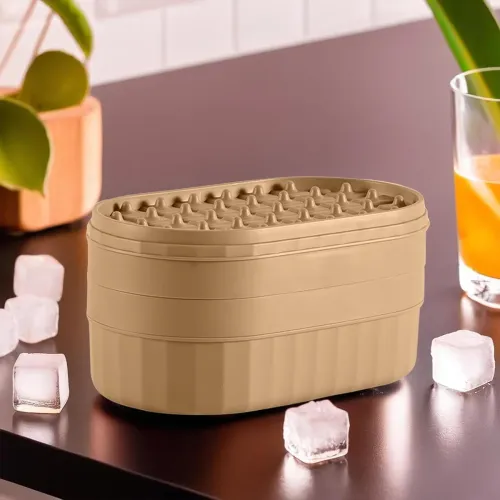 Image of Kuber 2-Layer Press Ice Tray with Bin