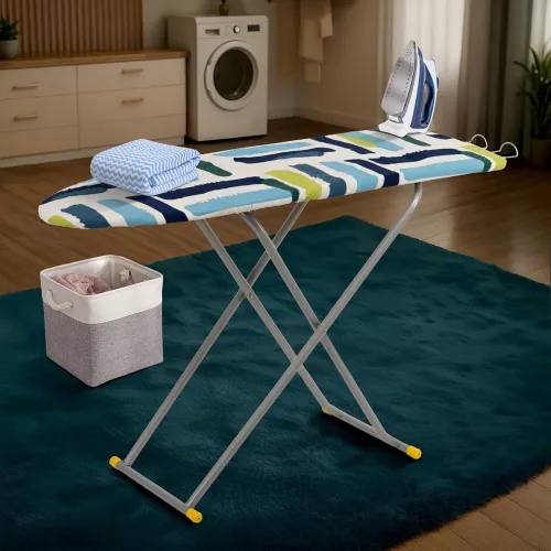 Image of Kuber Industries 15 Inch Adjustable & Foldable Iron Stand for Clothes & Sarees | (Pack of 2) Quick Pressing Board | Iron