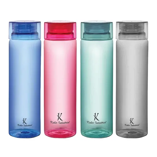 Image of Kuber Industries Plastic Water Bottles -1 Litre Water Bottle (Set of 4), Multicolor | Break Proof, Multipurpose, BPA Fre
