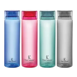 Kuber Industries Plastic Water Bottles -1 Litre Water Bottle (Set of 4), Multicolor | Break Proof, Multipurpose, BPA Fre
