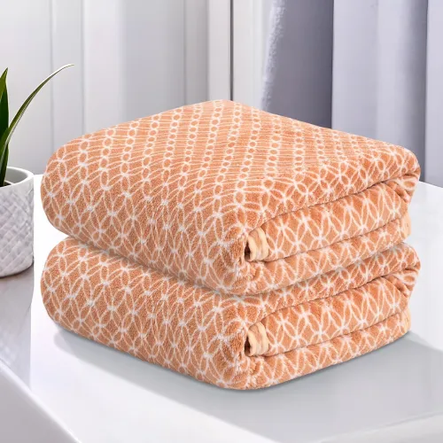 Image of Kuber Industries 2 Pcs Microfibre Bath Towel 