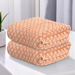 Kuber Industries 2 Pcs Microfibre Bath Towel 