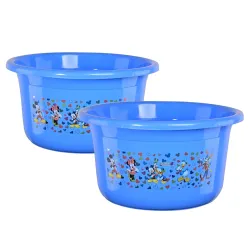 Kuber Industries 2 Pcs Plastic 25 Ltr Bathtub