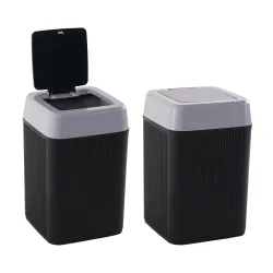 Kuber Industries 2 Pcs Waste Basket for Kitchen 10 Ltr Dustbin with One Touch Press Open Lid