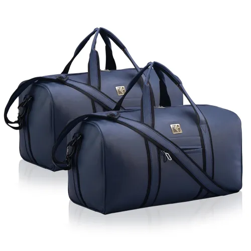 Image of Kuber Industries Premium Leather Duffle Bags (2 Pcs)