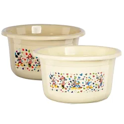 Kuber Industries 2 Pcs Plastic 25 Ltr Bathtub