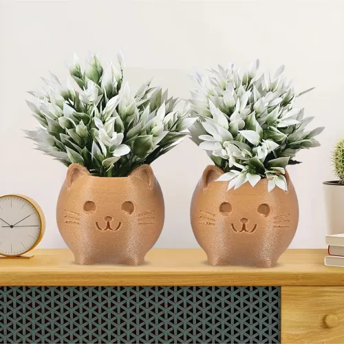 Image of Kuber Industries 2Pcs Set Small Plants with Pot