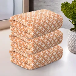 Kuber Industries 3 Pcs Microfiber 19x38 Inch Soft Face Towels for Women and Men
