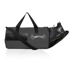 Kuber Industries Water Resistant 3 Compartment Gym Bags for Men | Yoga/Workout & Football Bag with Shoulder Strap & Shoe