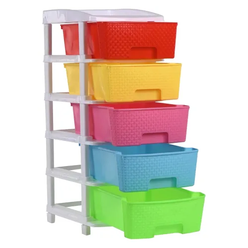 Image of Kuber Industries 5-Layer & 92 Ltr Plastic Drawer Storage Organiser 