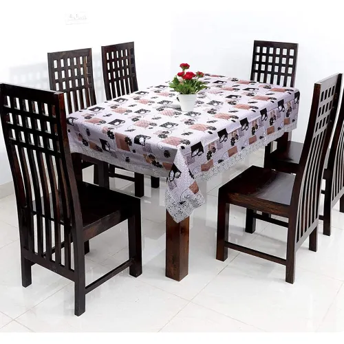 Image of Kuber Industries 6-Seater PVC Dining Table Cover