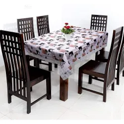 Kuber Industries 6-Seater PVC Dining Table Cover