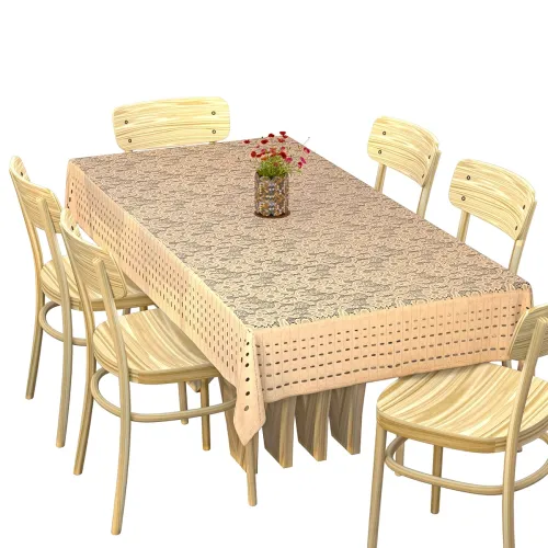 Image of Kuber Industries Cotton 6 Seater Dining Table Cover