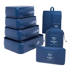 Kuber Industries 7 Pcs Foldable Travel Pouches