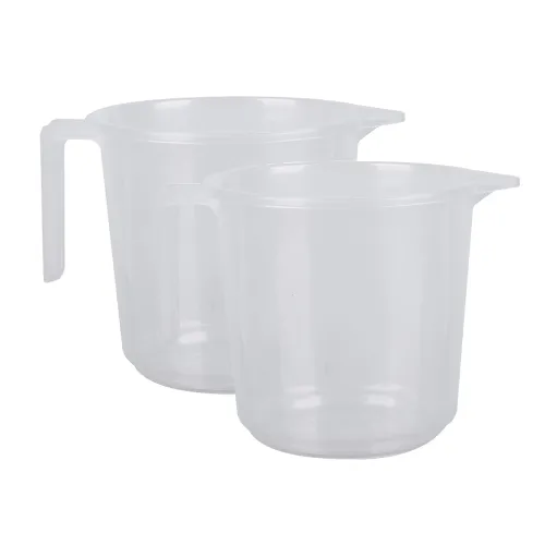 Image of Kuber Industries Bathroom Mug 1500 ML | Pack of 2 | Transparent