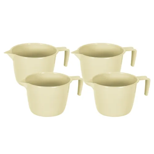 Image of Kuber Industries Beige 4 Pieces Bath Mugs