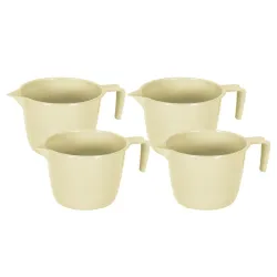 Kuber Industries Beige 4 Pieces Bath Mugs