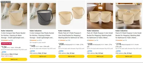 Image of Kuber Industries Bucket Starting @ ₹124