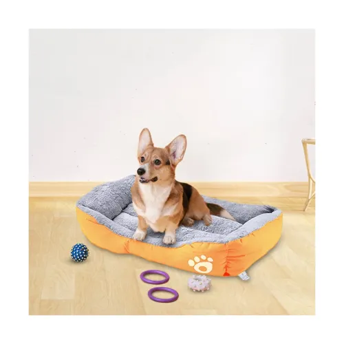 Image of Kuber Industries Dog & Cat Super Soft Plush Top Pet Bed