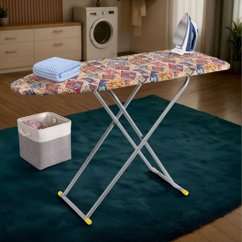 Image of Kuber Industries 18 Inch Foldable & Height Adjustable Iron Stand