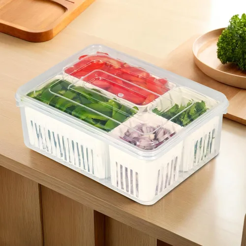 Image of Kuber Industries Fridge Organizers Storage Box Set