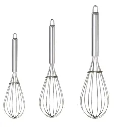 Kuber Industries Stainless Steel Hand Blender Set – 3 Pc
